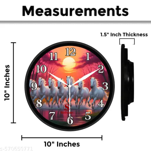 Pink Horse New Design Wall Clock