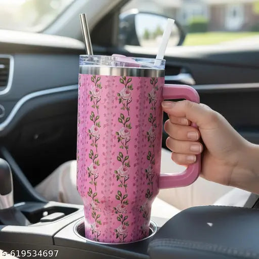 Dimazofly Tumbler with lid and Straw 1200ML Cup Stainless Steel Vacuum Insulated Tumbler for Water, Iced Tea or Coffee 1.2L Office Gym Travelling