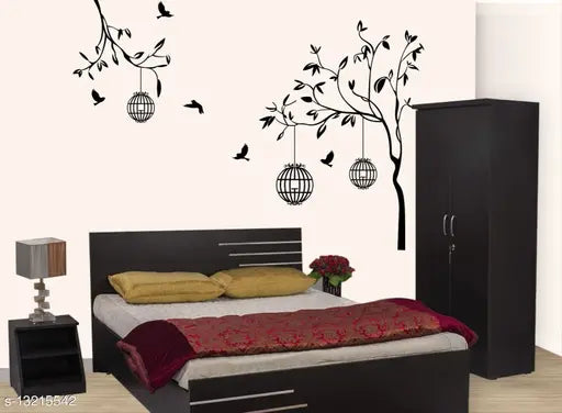 Walltech Free Bird Case Black Wall Sticker