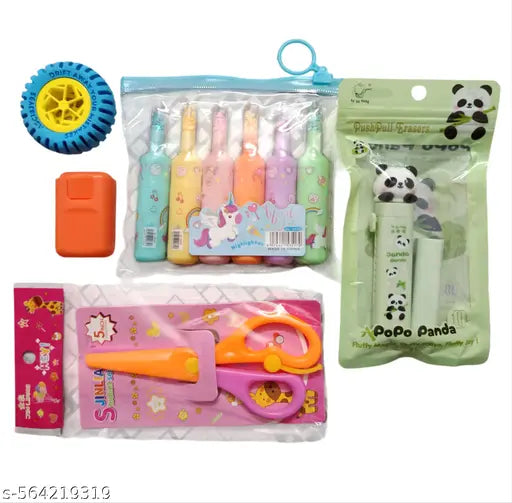 Large school stationery fancy stylish unicorn stationery kit for girls and boys