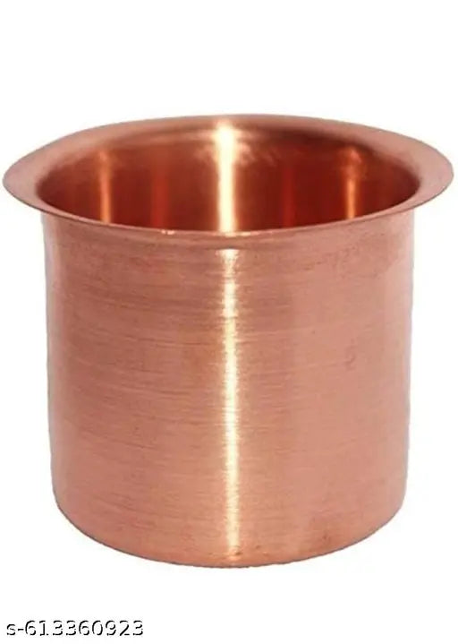 Traditional Handcrafted Copper panchapatra panchpathiram panchapalli for Pooja/Worship -panchamrit (Small Size)
