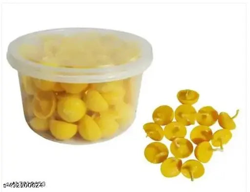 Cow Ghee Diya (100 Diyas) Cotton Wick for Puja and Special Occasions