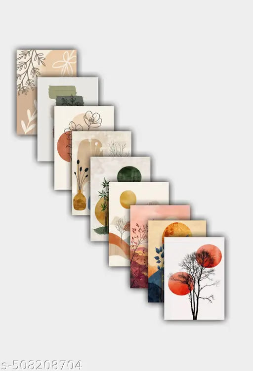 "Good Vibes Poster - 12x8 Inch set of 9 Wall Art for Positive Energy"