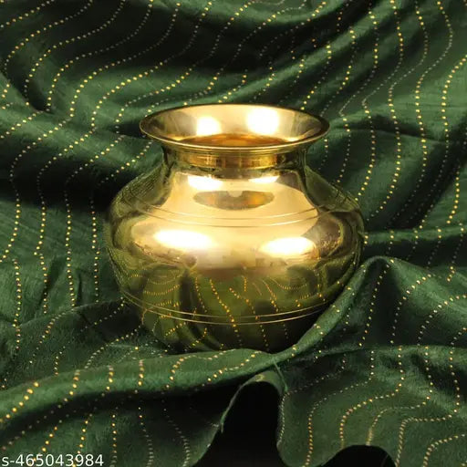 Putrika Traditional Hancrafted Brass Lota | Kalash| Sombu | Theertha Sembu |Karwachauth |Mandir | Temple|Marriage Kamandal | Gangajal - Sai Lota