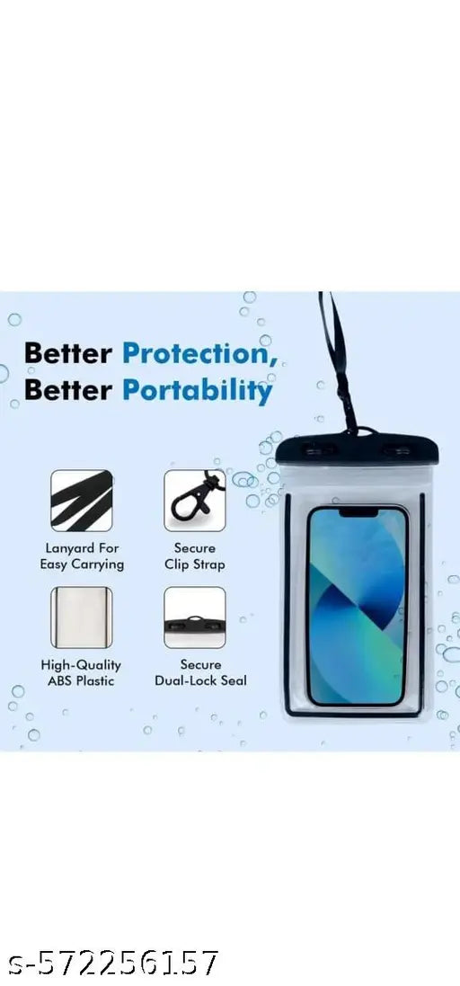 SANWARIYA ENTERPRISES Plastic Universal Waterproof Phone Cellphone Pouch Cellphone Dry Bag Case for Iphone, Samsung, Pixel, Mi, Moto Up to 7.0 Inch (Multicolor)(Pack of 1)