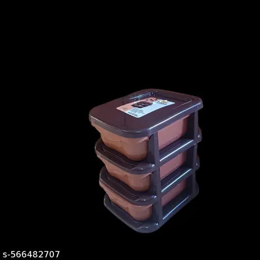 Plastic Cosmetic(Size-14cm-20cm-18cm) Storage Boxes Drawer Makeup Jewellery Lipstick Holder Storage Organizer Boxes Storage Vanity Boxes