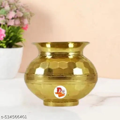 DARIDRA BHANJAN Brass pooja Lota, Pooja Lota/Designer Lota/Pure Brass Lota, Kalash