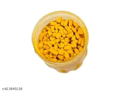 NITYA Pack of 3 Yellow Danedar Chandan, Sandalwood Tilak, Pooja Chandan (200gm)