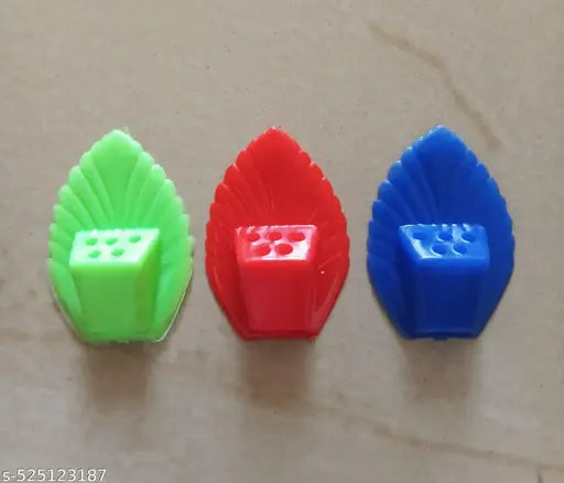 Stylish Royal Incense Stick Holder for Home Agarbatti Holder for Wall Mounted Stand Self Adhesive Wall Mounted & Pooja Room, Temple, Office Agarbatti Stan Multicolor Small (Set of 3)