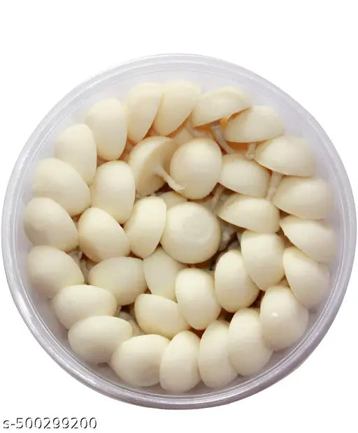 Pure Cow Ghee Diya for Pooja, Festivals (50 Pieces) | Readymade Ghee Diya Batti | Easy to use & Long Lasting Ghee Diya Wicks | Wax Free Batti for Pooja, Festivals & Religious Rituals