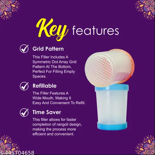 Kitoarts Rangoli Tool Kit, Rangoli Making Tools Kit, Rangoli Set, Rangoli fillers, Rangoli Pen, Rangoli Borders Making Kit,Rangoli Making Equipment, Rangoli Fillers, Rangoli Outline Pen, Rangoli Pen, Rangoli Designs, Art And Craft, Home Decoration, Combo