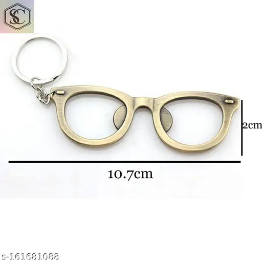 "Classy Double Sided Metal Sunglasses" Keychain (Copper Color)