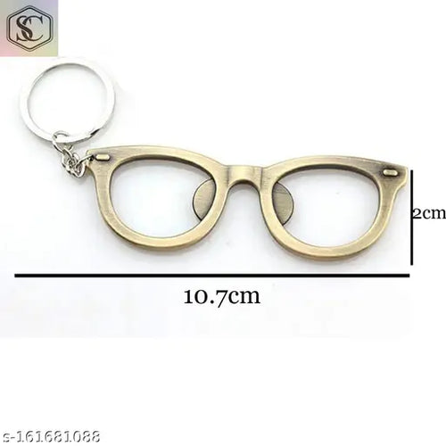 "Classy Double Sided Metal Sunglasses" Keychain (Copper Color)