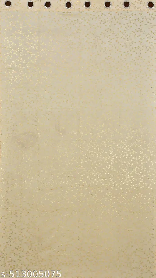 Unique Homes Beautiful Leaf Printed Home Decor Velvet Curtains Blackout PARDA Curtain for Window, Door, Longdoor 5, 7, 9 feet (Pack of 1)