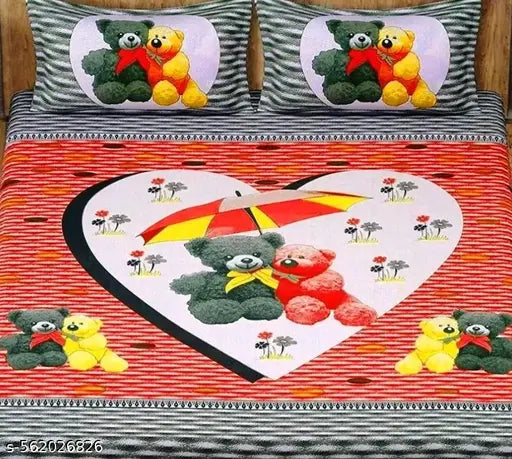 Rajasthani 100% Jaipuri Cotton King Size Double Bedsheet With 2 Pillow Covers