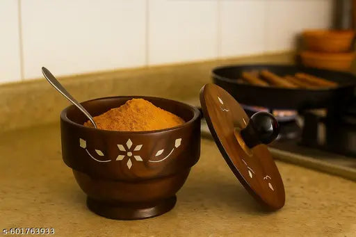 Wooden bowl with lid, decorative wooden bowl, dry fruit storage bowl, handcrafted wooden container, traditional serving bowl, wooden kitchenware, multipurpose storage bowl, wooden snack bowl, lidded wooden dish, rustic home décor