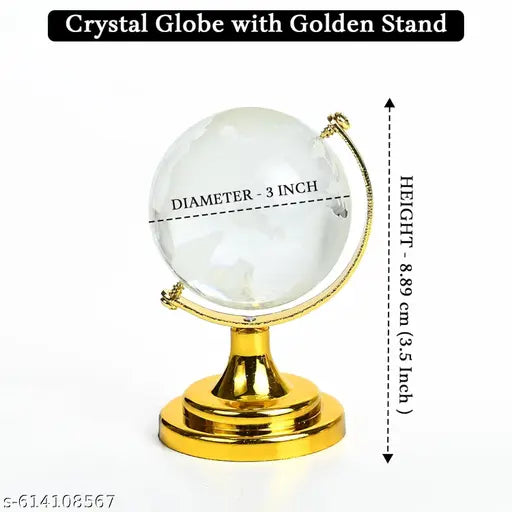 Globe Showpiece for Home, Office Desk, Study Table & Work Décor | Spiritual Decoration