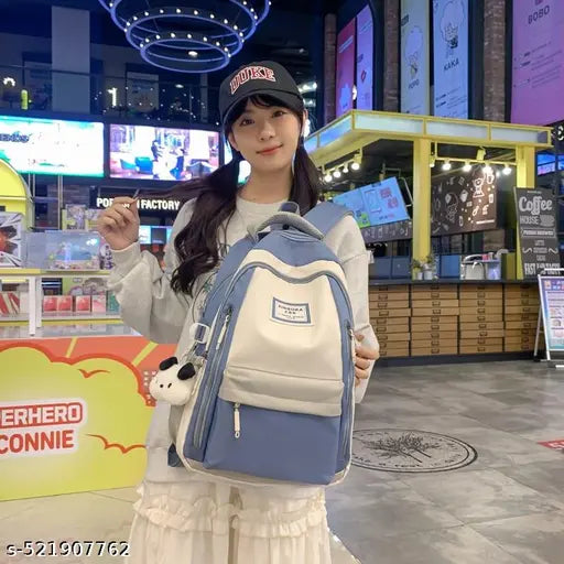 Stylish Large Capacity Backpack Durable Oxford Adjustable Straps Lightweight