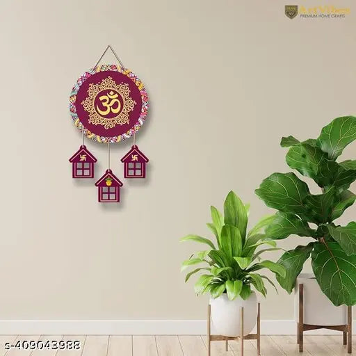 OM Mantra Wooden Wall Hanging