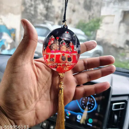 Vaishno Devi Car Hanging | Divine Car Decor | Spiritual Protection Idol