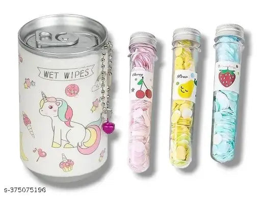 Unicorn Mini Wet Wipes Tin  WITH 3 TUBE PAPER SOAPN