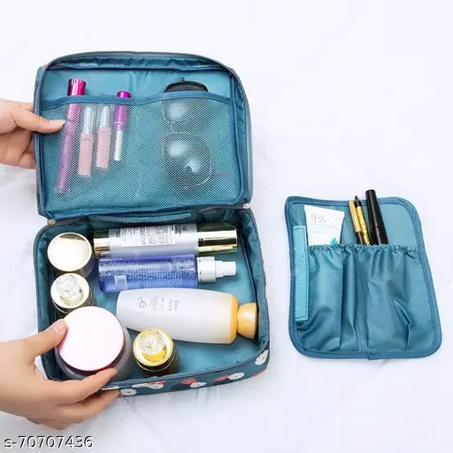 Travel Organiser Bag, Travel Accessory Travel Zipper Toiletry Bag, Grey