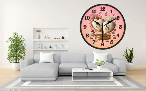 New SS Latter Wall Clock for Home