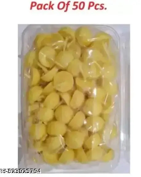 Pure Ghee Diya batti 50 pcs set for Puja Pure Cow Ghee Diya Wax Free Terracotta Clay Diya Batti Upto 15 Minutes Burn Time Pack of 50