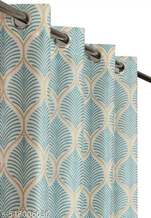 Polyeter Eyelet Grommet Curtains for Windows and Doors, Pack of 2pcs