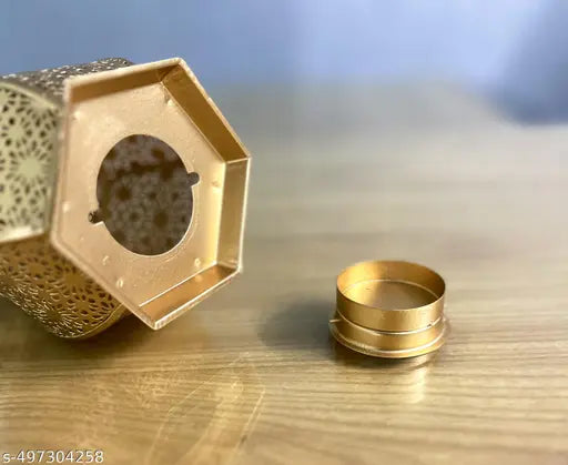 Golden Dome Lantern Etched lantern Decorative lantern small Lantern 6 inches