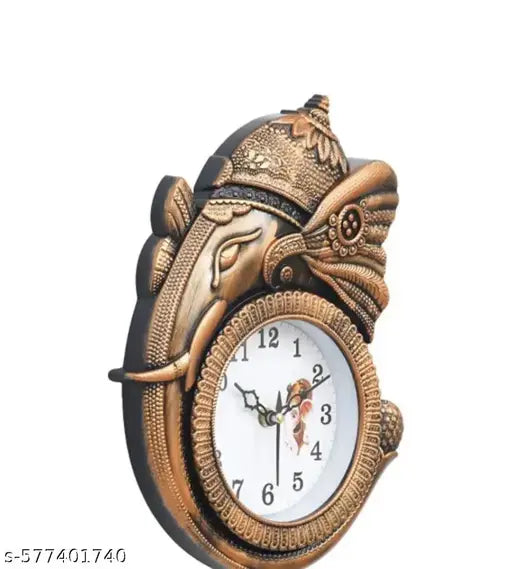 KUDIWAL CREATIONS COPPER GANESH JI WELL CLOCK