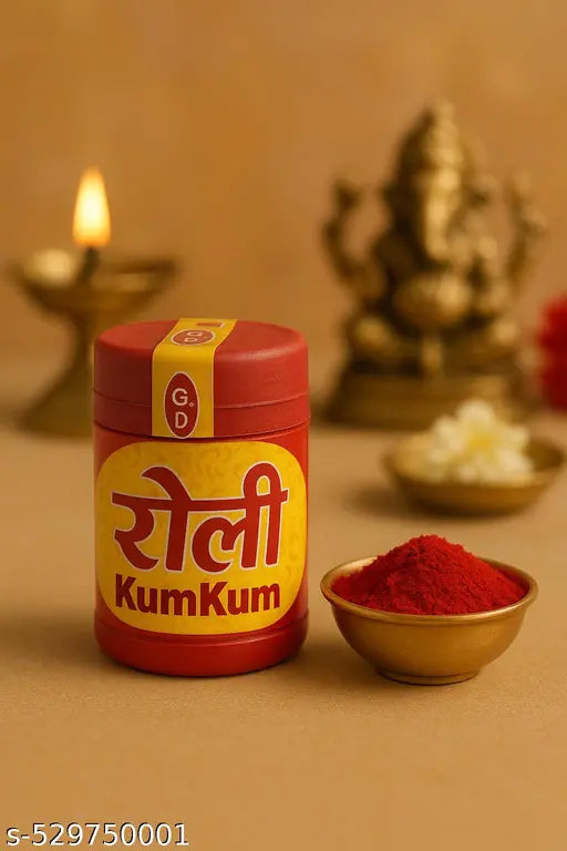 Divine Hub Roli Kumkum for Pooja | Pack of 2 | Pure & Vibrant Tilak Kumkum for Religious Ceremonies, Festivals & Daily Rituals