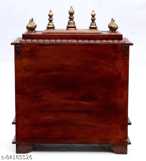 CRAFTSFORT (Mandir) Temple for Home Pooja, Arti- Religious Perfect for Home, Hand Made Handcrafted Solid Wood Home Temple