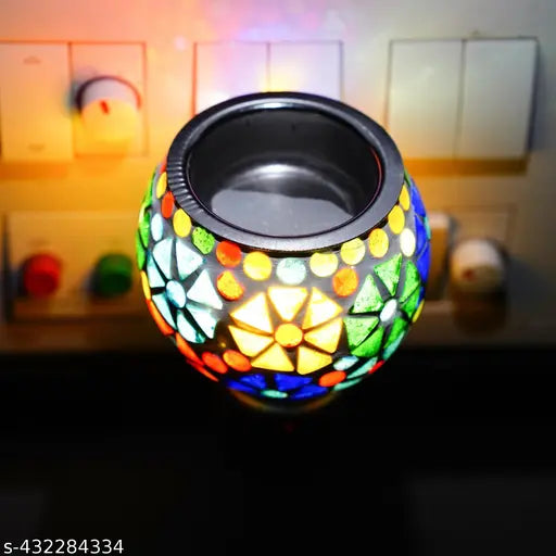 Zuper Kapoor Dani Electrical Camphor Diffuser Glass with On/Off Switch to Toggle Between Burner and Lamp
