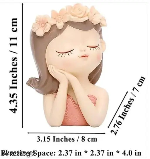 1. Fairy Chick Planter - Self-Draining Resin Succulent Pot - Noiseless Desktop Garden Ornament for Living Room Deco