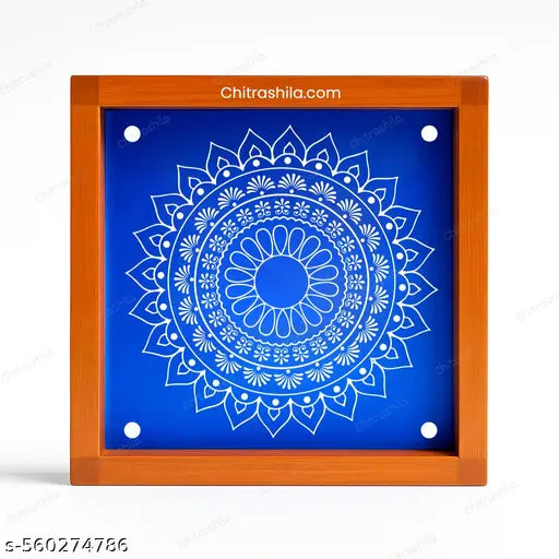 Chitrashila Intricate Mandala Stencil for Rangoli Art ( Wooden Rangoli Stencil) - S03