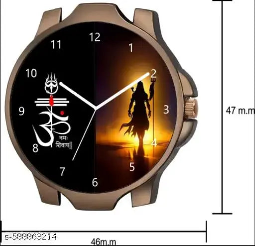 new mahadev fancy stylish watch new design leather strap classic new design