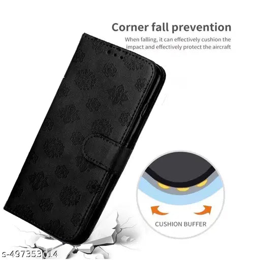 Innovex® Flip Cover for Redmi Note 9 Pro Max | Back Cover Case for Redmi Note 9 Pro Max - Classy Black