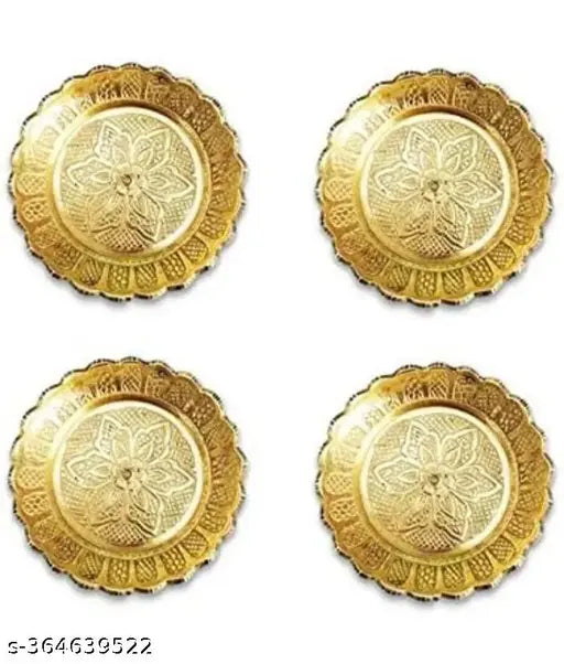 4 Combo Of Brass Plate Spacial For Every Puja