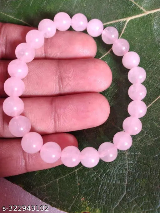 Original Rose Quartz Bracelet for Woman and Man with Natural Energised Pink beads Bracelet Bracelet for Protection, Love and Relationship - 8MM Beads