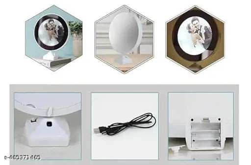 Magic Mirror Photo Frame with Light Photos 6