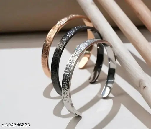 Eid Special Ayatul Krusi Bracelet Random Color For Men/Women 18K Gold Plated
