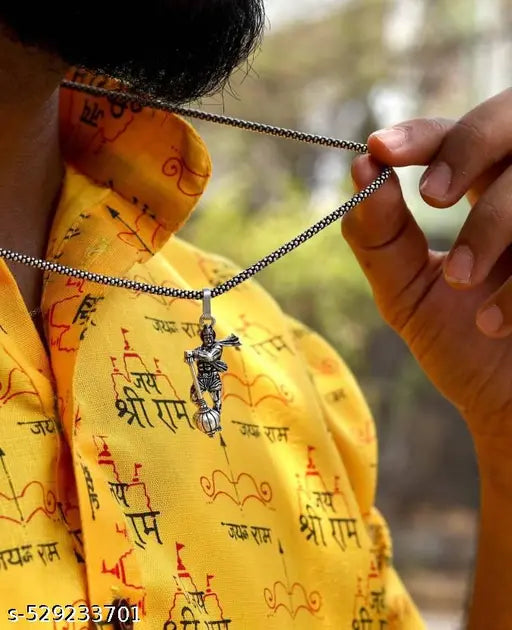 Hanuman Pendant and Bracelet for Men and Women (Combo)