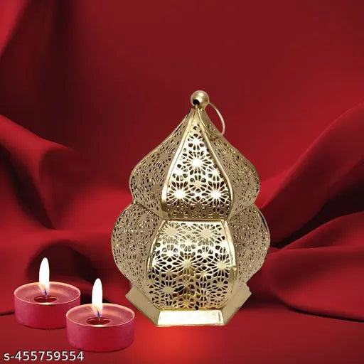 Decorative T-Light Hilder in Matka Shape - Set of 2