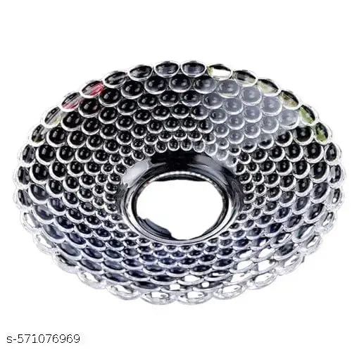 Glass Fruit Bowl Fruit Tray Fruit Plate Lead Crystal Bowl Large Crystal Fruit Bowl Centerpiece Glass Decorative Dining Table Fruits Bowl Set Flower Shaped Gifting