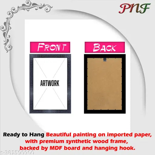 PnF Shri Vitthal RukminiReligious Wood Photo Frames with Acrylic Sheet (Glass) for Worship/Pooja 20436