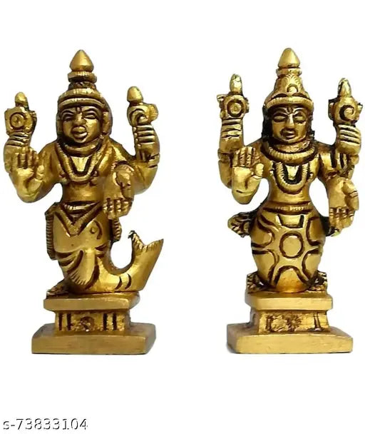 Brass Vishnu Dasavtar   Set 850 gm
