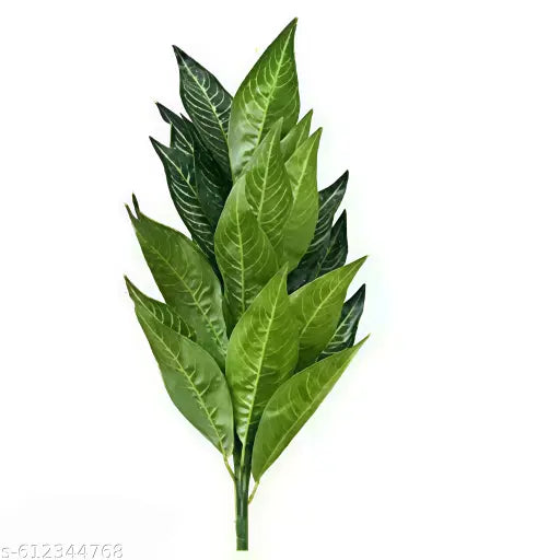 Artificial Natural Looking 26 Leaves Snack Rabbur Plant Artificial Fake Tree | Ornamental Plant for Interior | Indoor Tropical Plant for Home/Shop/Office Decor/Gifting Artificial Plant Without Pot (70 cm, Green Tree)