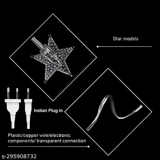 Itsapna pack of 1  14 LED Mini Star String Decoration Electric Lights For Outdoor, Indoor, Anniversary, Birthday Party, Diwali, Holi, Christmas Decoration, Valentine, Gifts Girlfriend Or Boyfriend, Bedroom, Home Light Decoration 3 meters