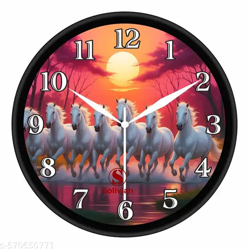 Pink Horse New Design Wall Clock